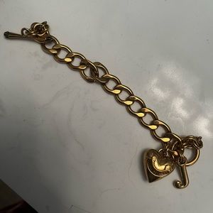Juicy Couture Gold Charm Bracelet with Charms